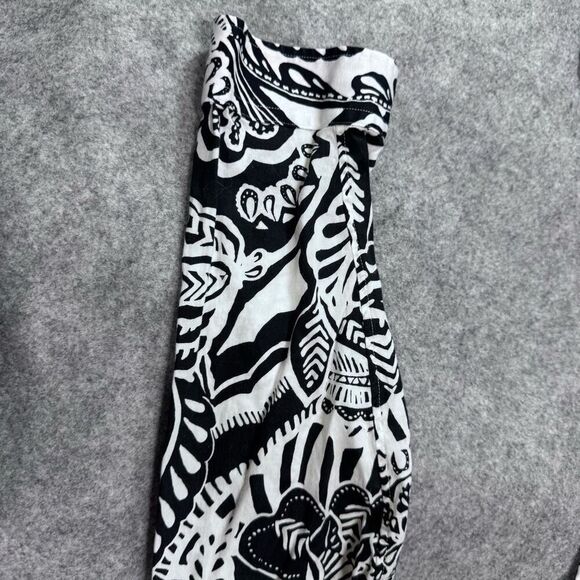 Lauren Ralph Lauren Womens Black & White Floral Print Button Down Blouse Size Pe - Picture 5 of 5